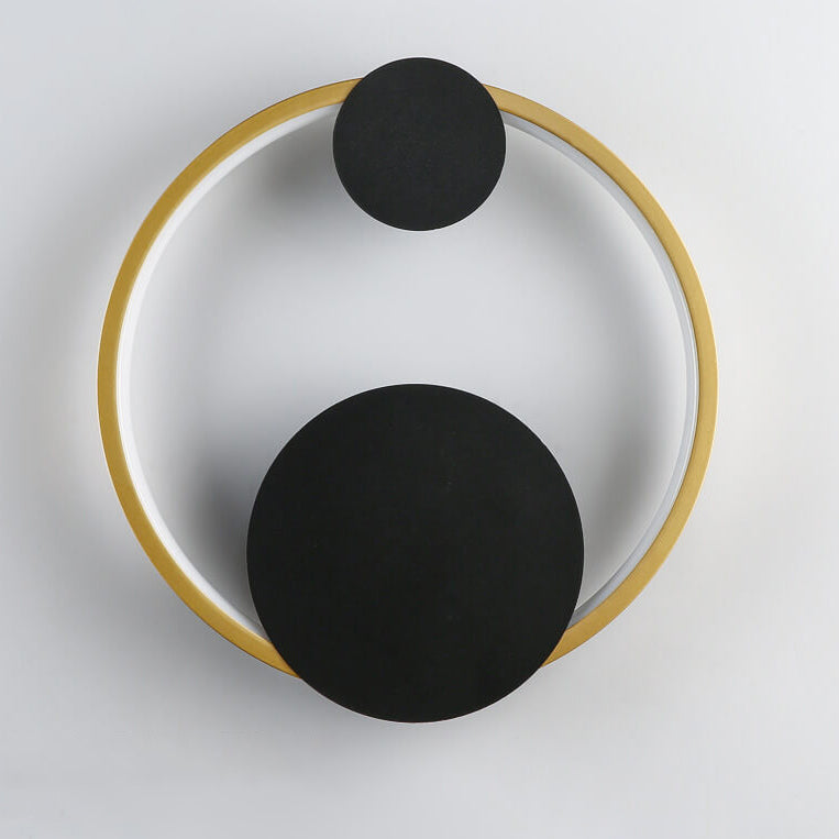 Modern Minimalist Oval Round Ring LED Wall Sconce Lamp