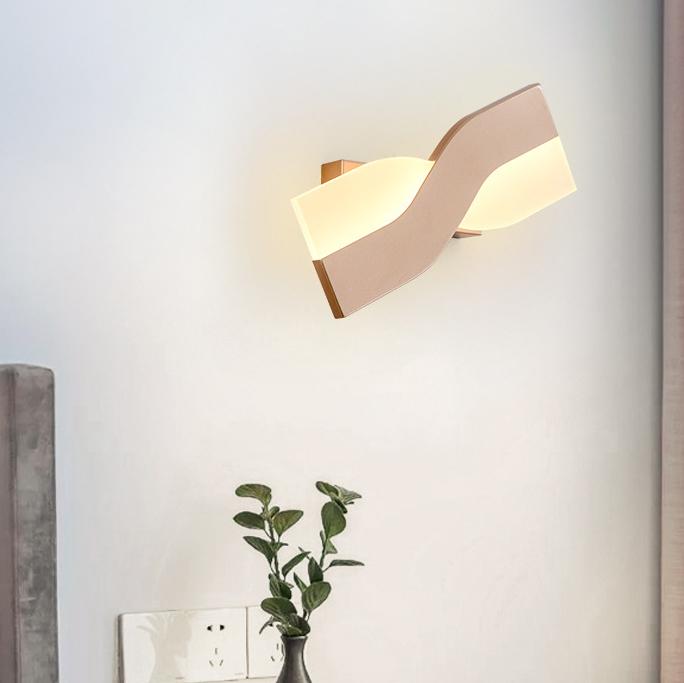 Nordic Post-modern Minimalist Rectangular Rotatable LED Wall Sconce Lamp