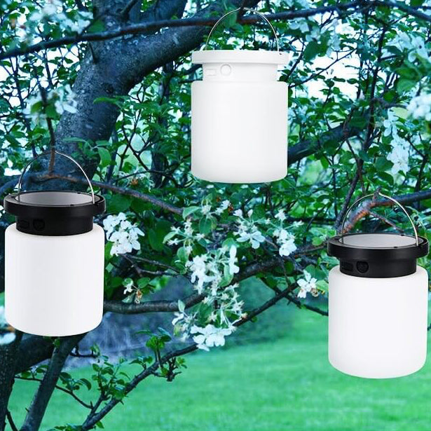 Lanterne Solaire Créative en Silicone pour Extérieur, Étanche, USB, Lampe Suspendue 