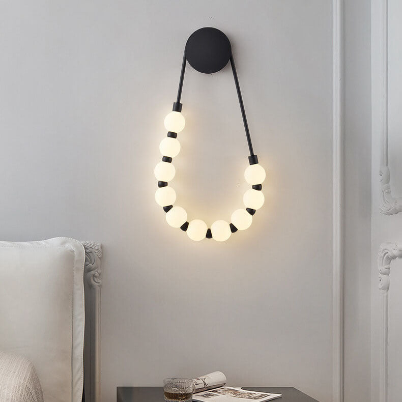 Collar Minimalista Moderno Frijol Mágico Lámpara Aplique de Pared LED 