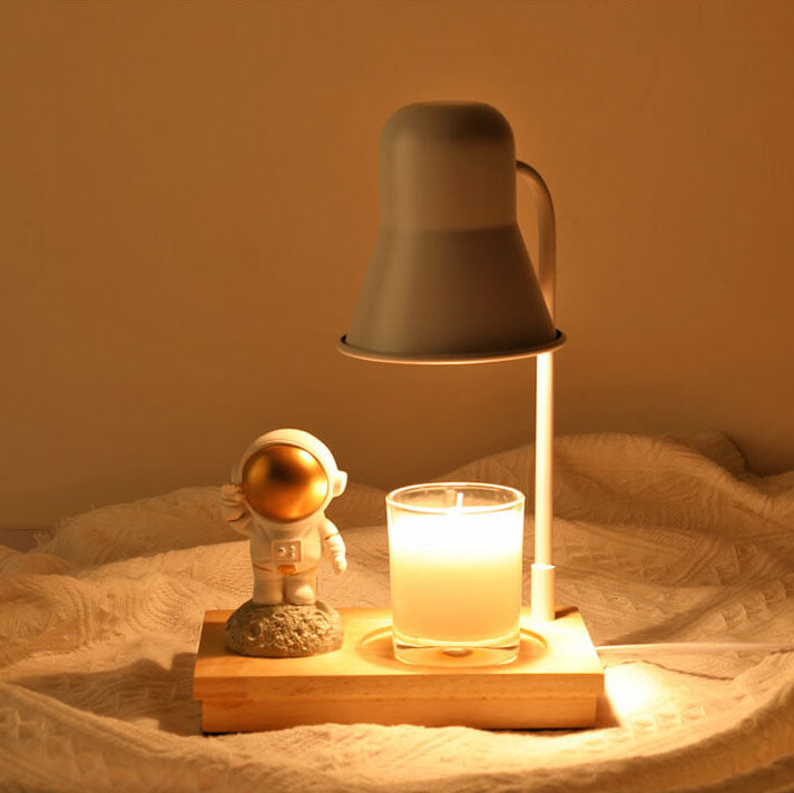 Lampe de table à 2 lumières en cire fondante aromathérapie moderne astronaute 