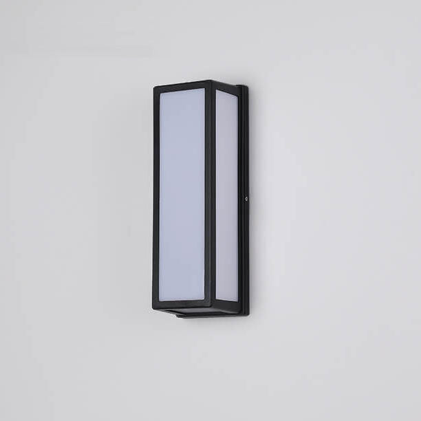 Moderne minimalistische LED-Wandleuchte für den Außenbereich aus Aluminium und Acryl mit quadratischem Stab, wasserdicht, für Terrasse 