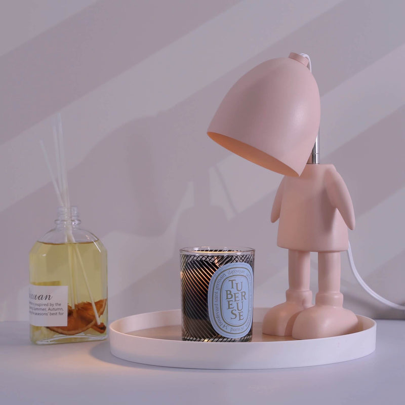 Conception de robot en résine créative LED Lampe de chevet Table de cire fondue 