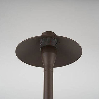 Copper Aluminum Umbrella Design LED Outdoor Lawn Floor Lamp