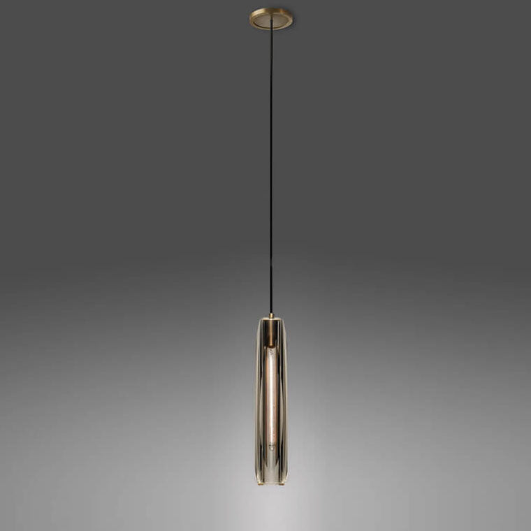 Modern Light Luxury Personality Full Copper Crystal 1-Light Pendant Light
