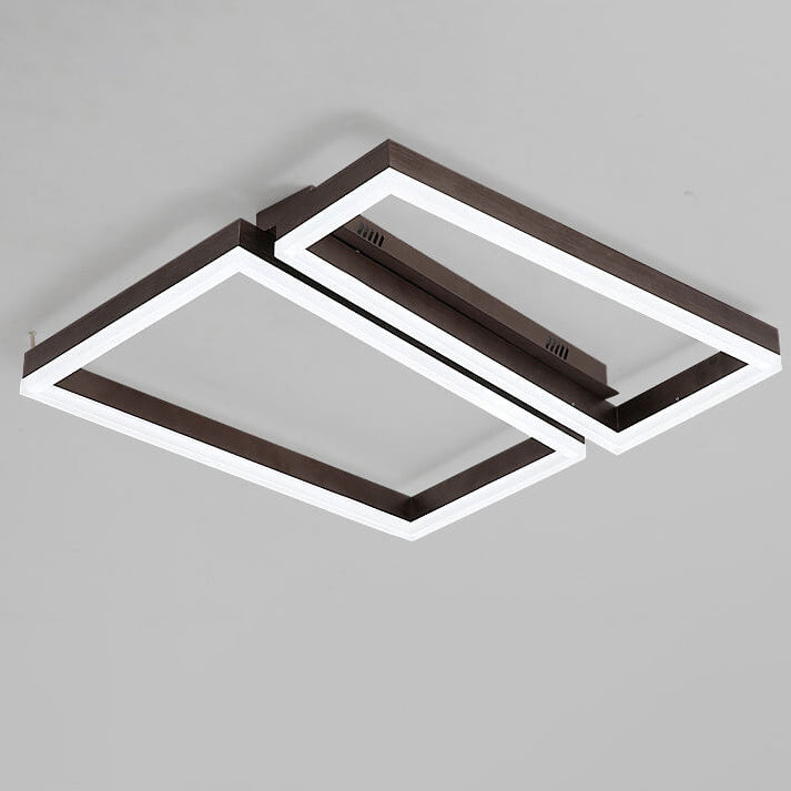 Plafonnier LED de forme géométrique créative et simple 