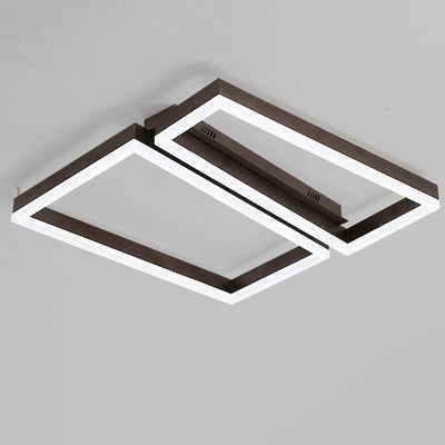 Simple Creative Geometric Shaped LED Flush Mount Light