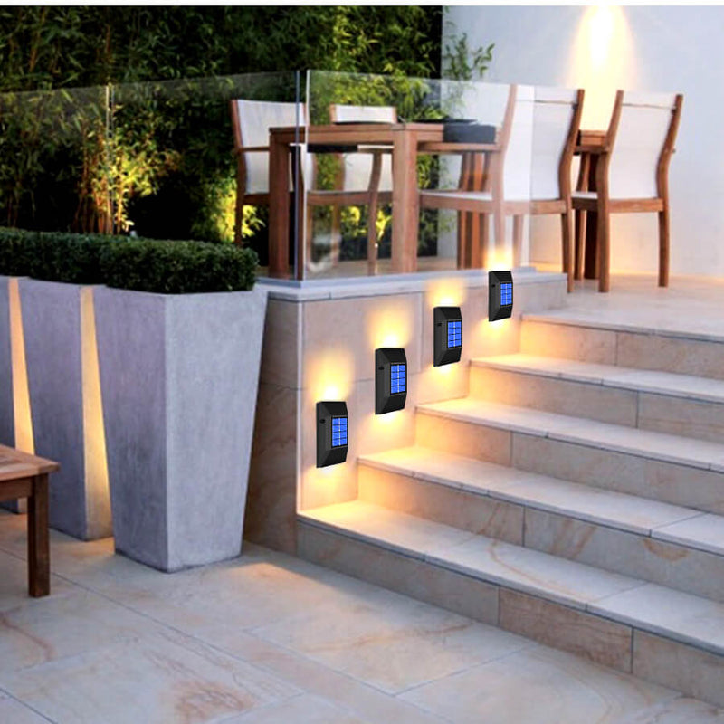 Simple Solar Waterproof Up and Down Lighted LED Wall Sconce Lamp