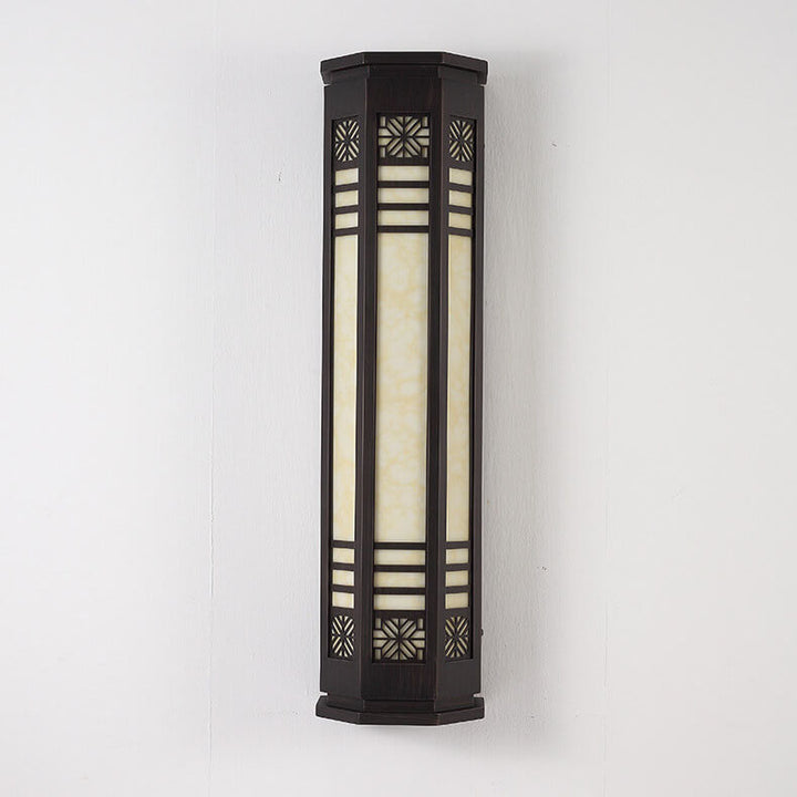 Applique murale LED étanche moderne classique cylindrique en acier inoxydable imitation marbre pour l&