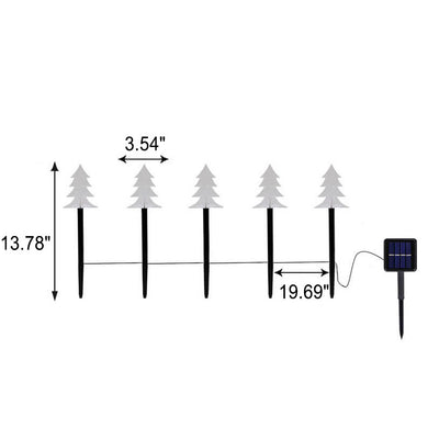 Weihnachtsdekoration Solar Outdoor Rasen LED Garten Bodeneinsatz Landschaftslicht 