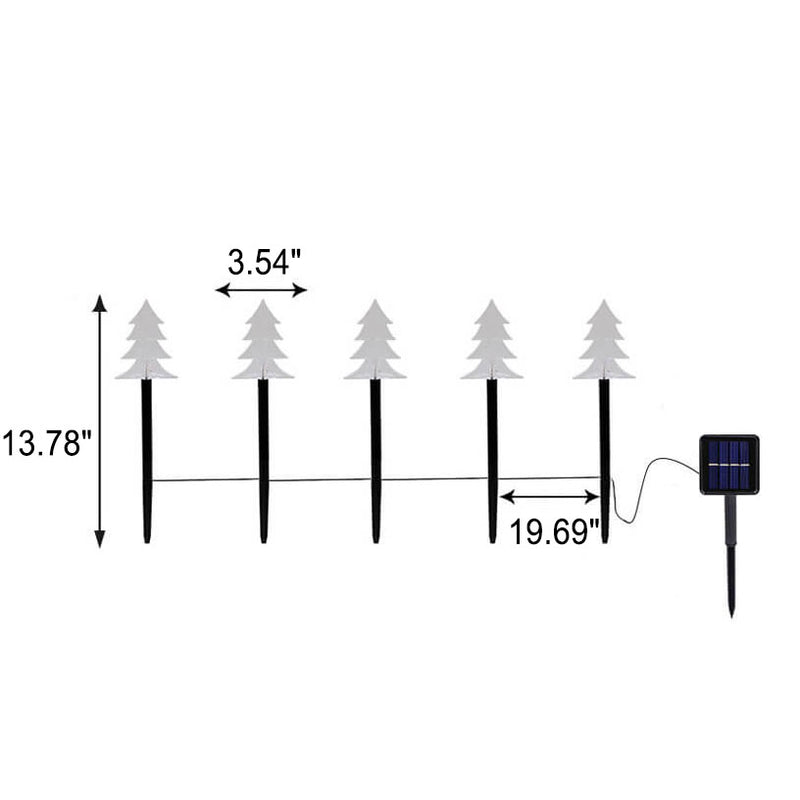 Weihnachtsdekoration Solar Outdoor Rasen LED Garten Bodeneinsatz Landschaftslicht 