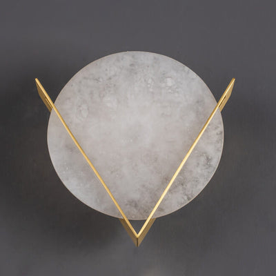 Applique murale LED en lucite ronde de luxe moderne chinoise 
