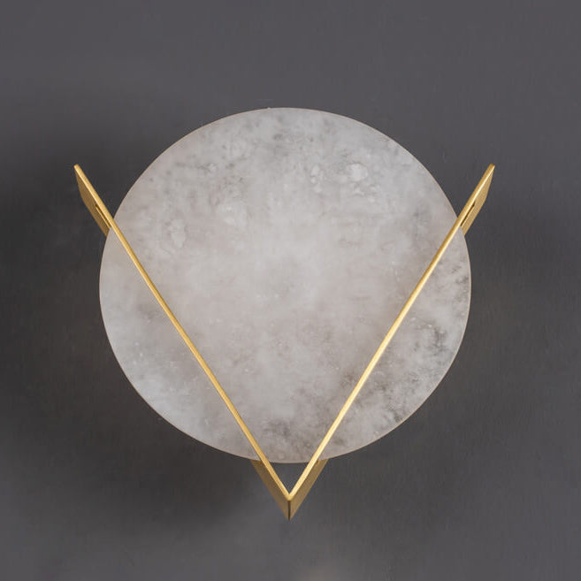Applique murale LED en lucite ronde de luxe moderne chinoise 