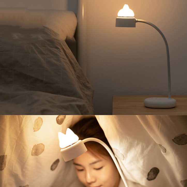 Moderne kreative LED-Nachtleuchte im Cartoon-Katzen-Design als Lese-Tischlampe fürs Schlafzimmer 