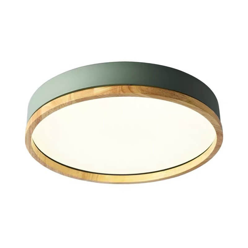 Simple Macaron Round Acrylic LED Flush Mount Ceiling Light