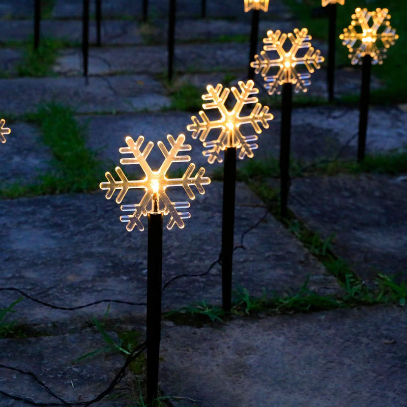 Weihnachtsdekoration Solar Outdoor Rasen LED Garten Bodeneinsatz Landschaftslicht 