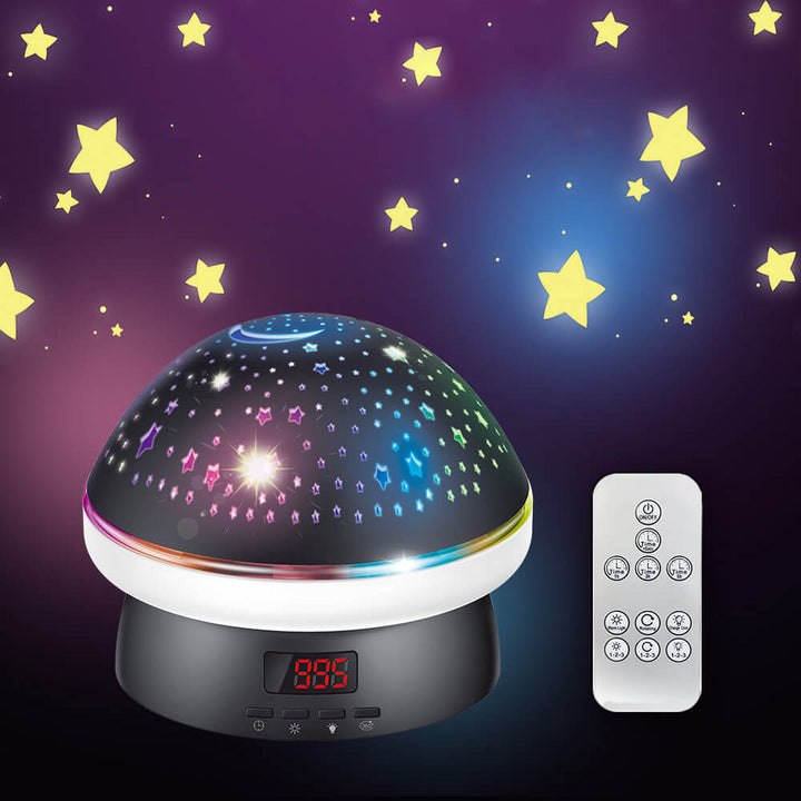 Moderna Creativa Estrella de Champiñón Luz de Proyección ABS Luz Nocturna 