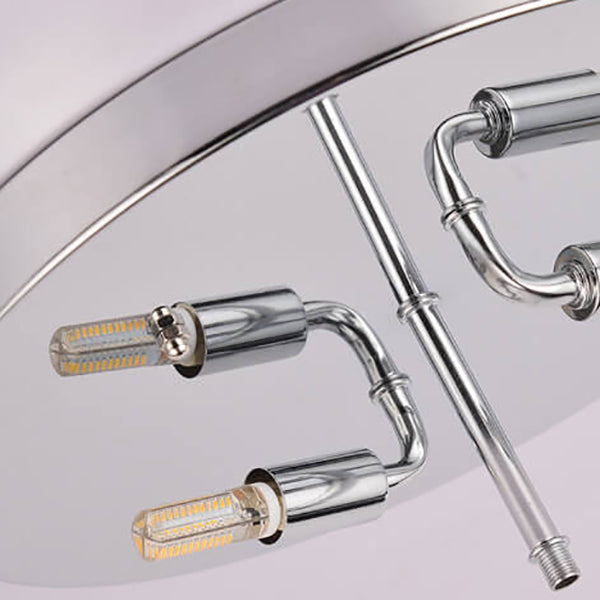 Moderne Kristallkuppel Design Runde Dekorative 2-Licht Deckenleuchte 