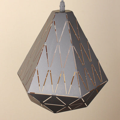 Nordic Simplicity Iron Geometry Triangle 1-Light Pendelleuchte 