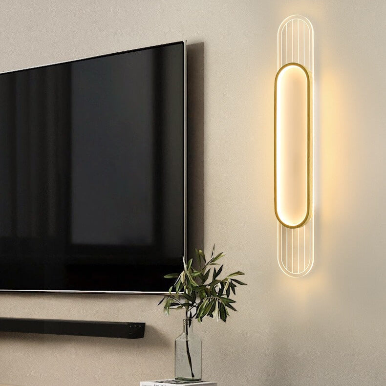مصباح حائط LED من الألومنيوم الأكريليك الفاخر الإبداعي 