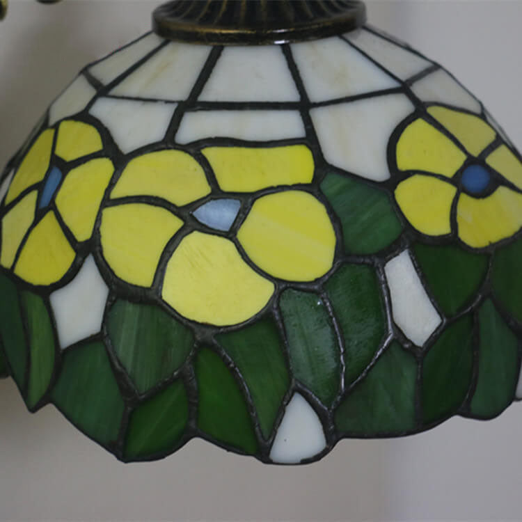 European Tiffany Glass 1-Light Wall Sconce Lamp