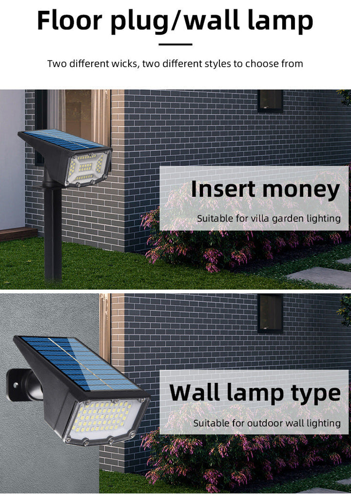 Solar-Spotlight Outdoor Superhell Wasserdicht Boden-Einsteck-Rasenlicht Landschaftslicht 