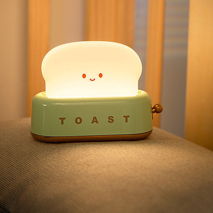Lampe de table à lumière nocturne LED design créatif pour machine à pain 
