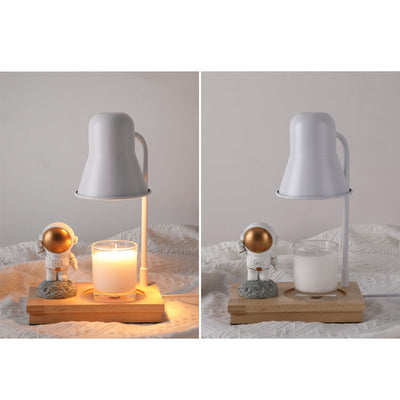 Lampe de table à 2 lumières en cire fondante aromathérapie moderne astronaute 