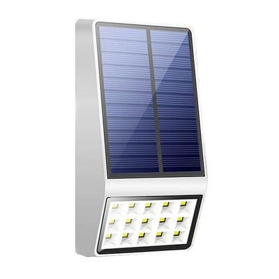 Einfache quadratische Solarzaun-Wandsensor-Wandleuchte für den Außenbereich