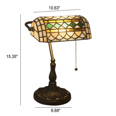 Europäische Vintage Tiffany 1-flammige Tischlampe 