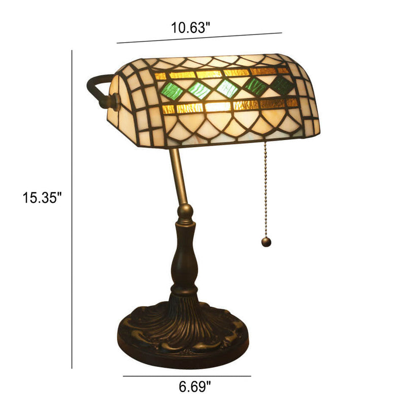 Europäische Vintage Tiffany 1-flammige Tischlampe 