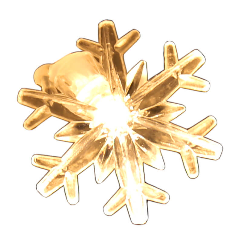LED-Lichterketten Weihnachts-Schneeflocke Bunte 20 Licht LED Wasserdichte Außenlichterkette 