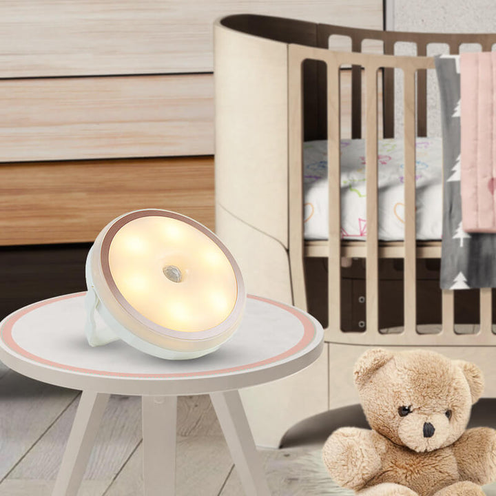 Creative Cat Shape Hangable Magnetic LED Night Light Cabinet Bedside Lamp
