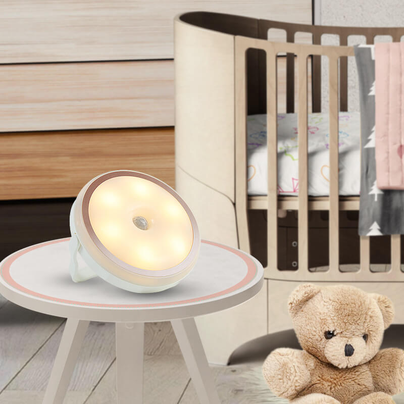 Creative Cat Shape Hangable Magnetic LED Night Light Cabinet Bedside Lamp