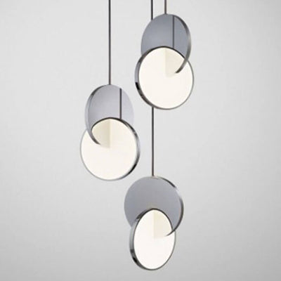 Nordic Tangent Circle Metal Shade 1-Light LED Pendant Light