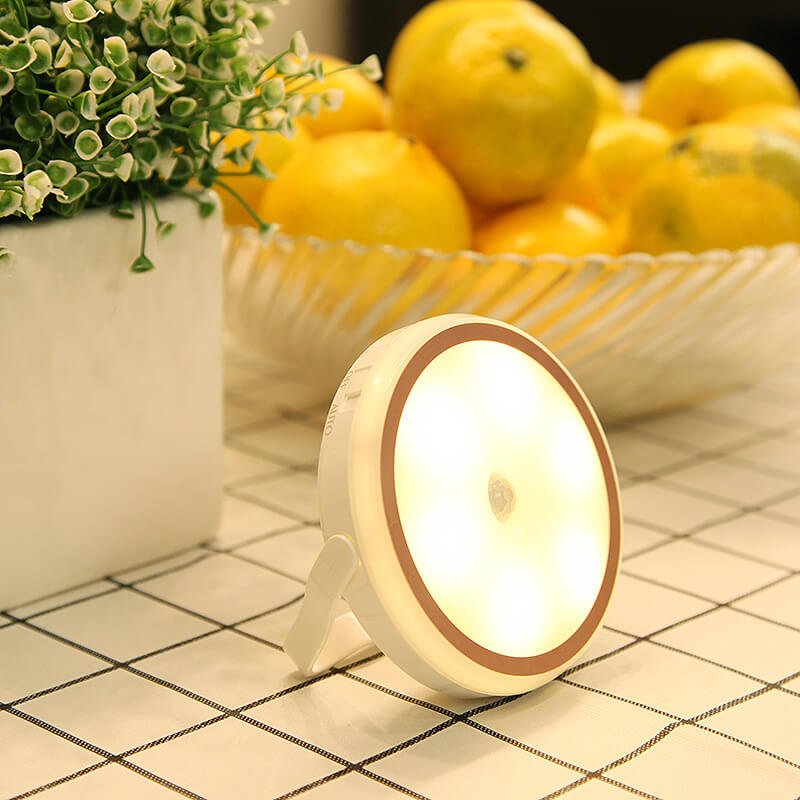 Creative Cat Shape Hangable Magnetic LED Night Light Cabinet Bedside Lamp