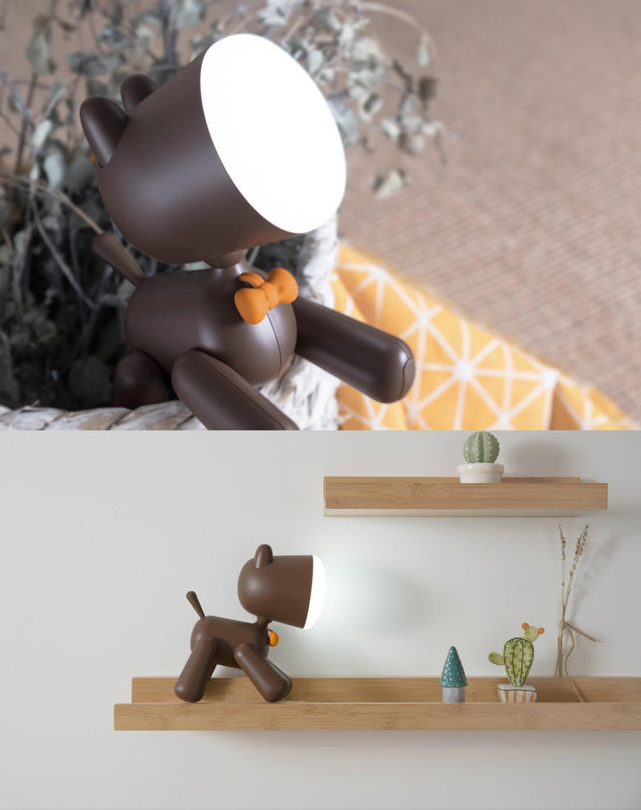 Lampe de Table LED USB Veilleuse Chien Intelligent 