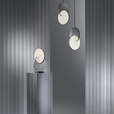 Nordic Tangent Circle Metal Shade 1-Light LED Pendant Light