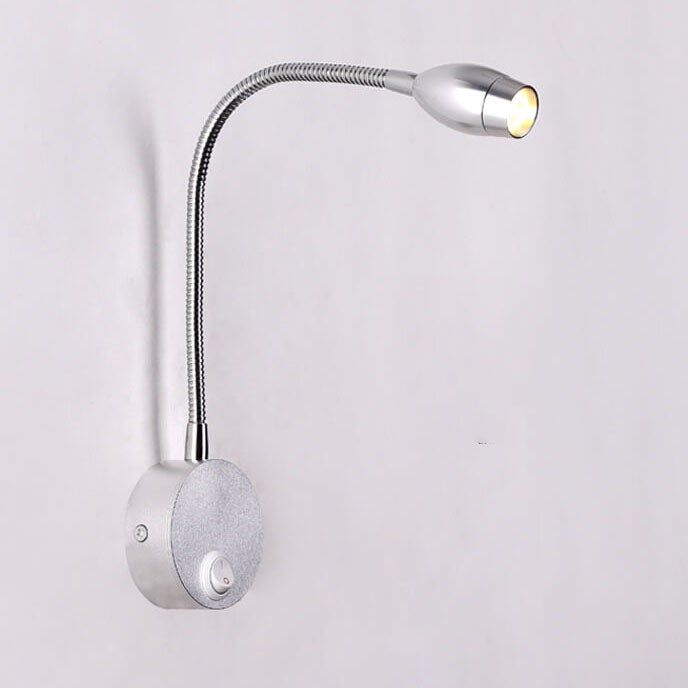 Modern Flexible Hose Spotlight 1-Light LED Wall Sconce Lamp