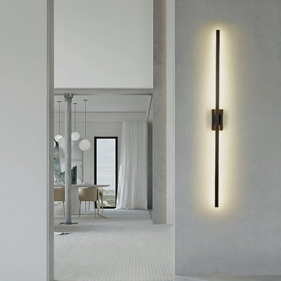 Nordische minimalistische schwarze lineare LED-Spiegel-Frontlicht-Wandleuchte-Lampen 