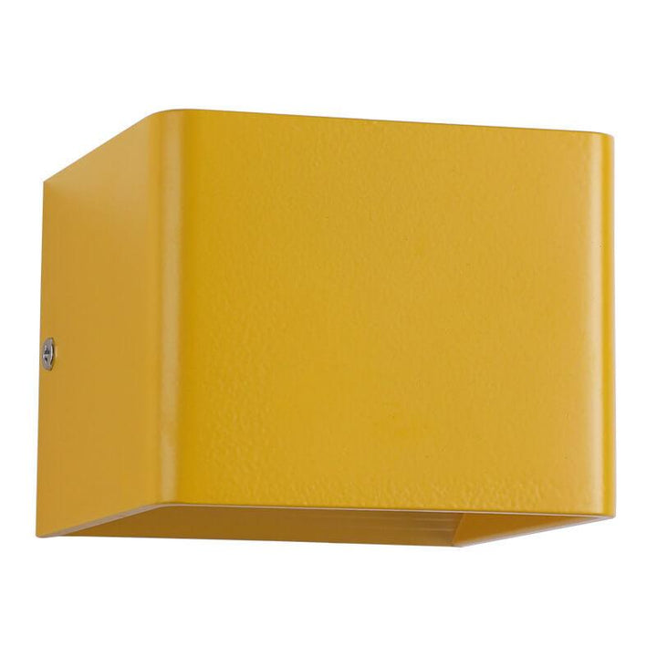 Lámparas de aplique de pared mini LED cuadradas de aluminio multicolor moderno 