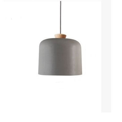 Modern Macaron Cylinder Aluminum 1-Light Pendant Light