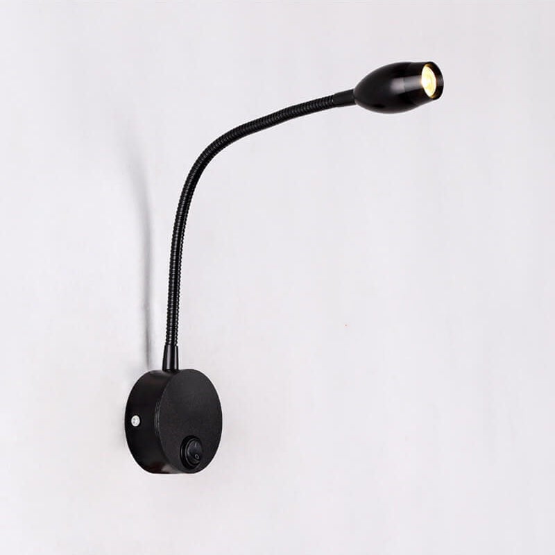 Modern Flexible Hose Spotlight 1-Light LED Wall Sconce Lamp