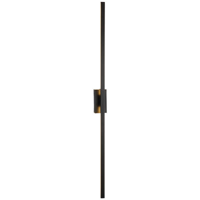 Nordic Minimalist Black Linear LED Mirror Front Light Wall Sconce Lamps