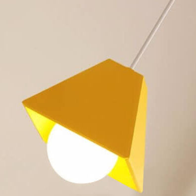Simplicity Macaroon Style Trapezoid  Metal 1-Light  Mini Pendant Light