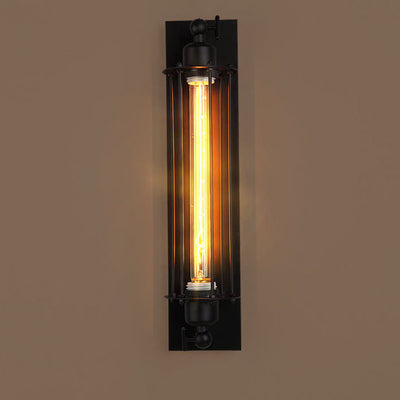 Applique murale à LED de style industriel à 1 lumière avec ampoule longue en forme de crayon 