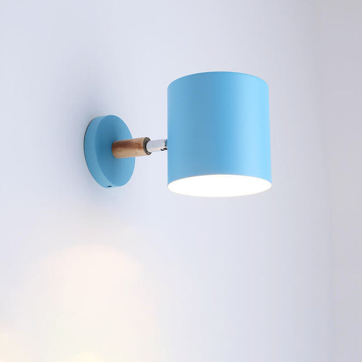 Nordische Macaron Zylinder Drehbare 1-Licht Wandleuchte Lampen 