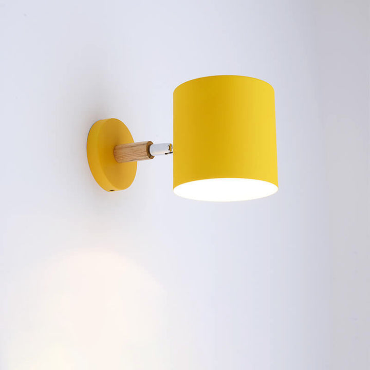 Nordische Macaron Zylinder Drehbare 1-Licht Wandleuchte Lampen 