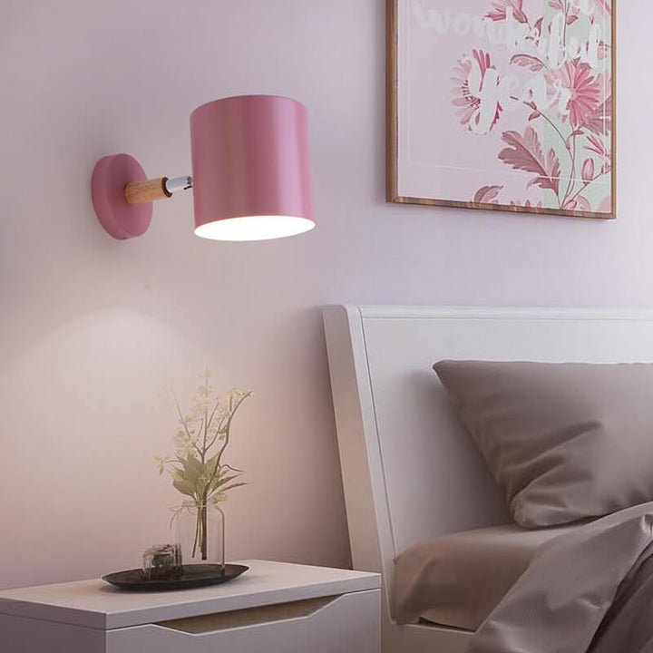 Nordische Macaron Zylinder Drehbare 1-Licht Wandleuchte Lampen 