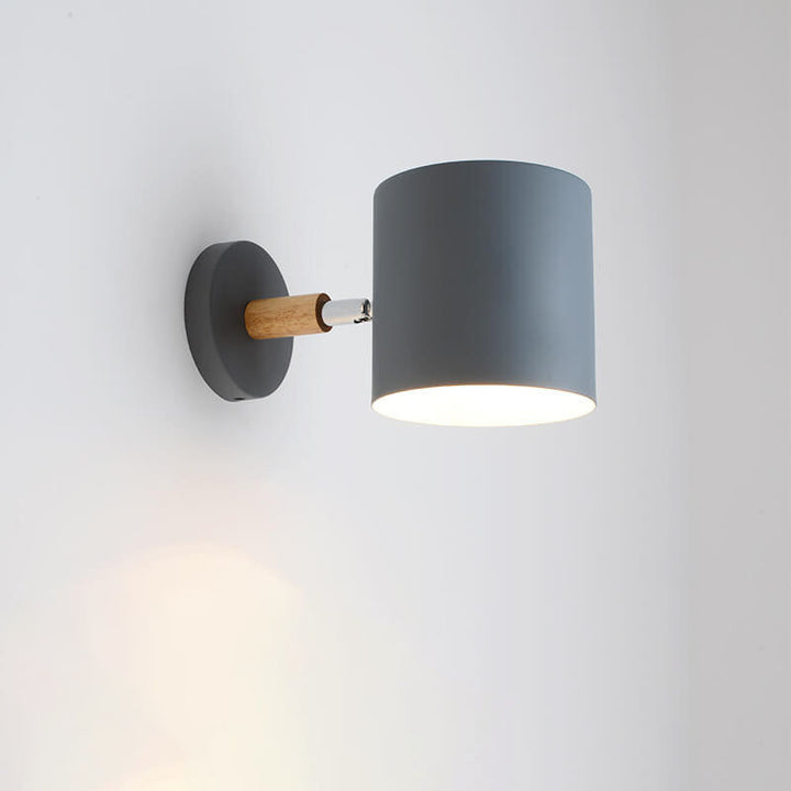 Nordische Macaron Zylinder Drehbare 1-Licht Wandleuchte Lampen 